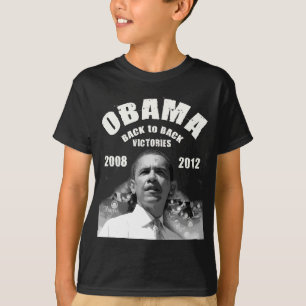 T-shirts Itens de vitória de Barack Obama de Volta para Tr
