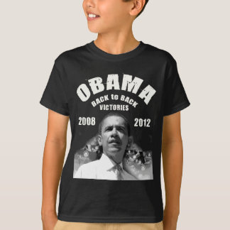 T-shirts Itens de vitória de Barack Obama de Volta para Trá