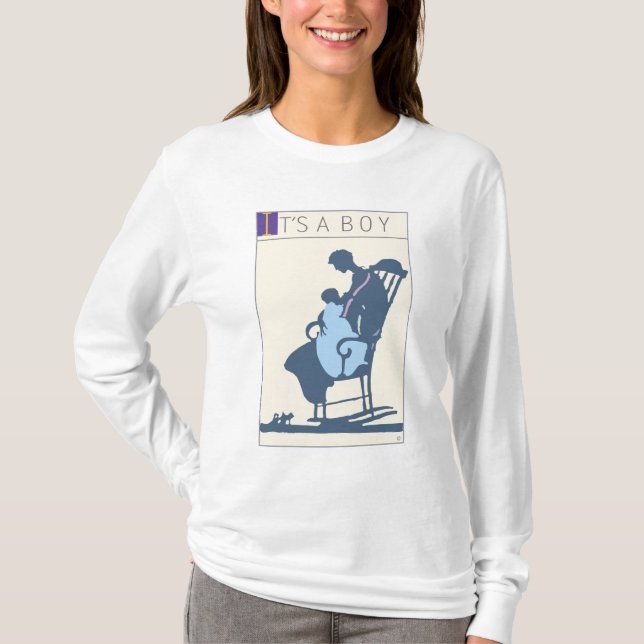 T-shirts <It's a Boy> pelo mineiro de Steve (Frente)