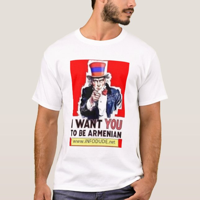 T-shirts IWantYouToBeAnArmenian (Frente)