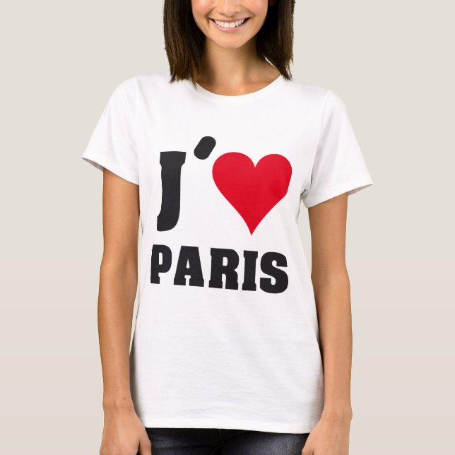 T-SHIRTS J´AIME PARIS (Frente)