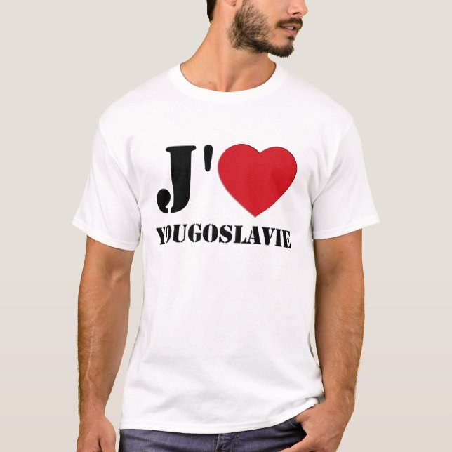 T-SHIRTS J AIME YOUGOSLAVIE 3D (Frente)
