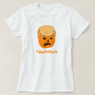 T-shirts Jack-o-lanterna engraçada da abóbora de Donald