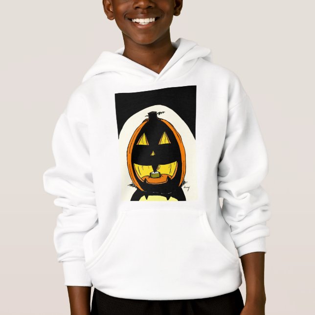 T-shirts Jack o'Lantern Kids Hoed Sweatshirt (Frente)