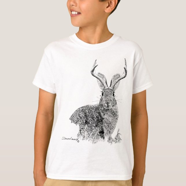 T-shirts Jackalope (Frente)