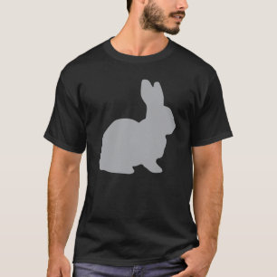 T-shirts Jackrabbit cinzento de Lapin do coelho do coelho