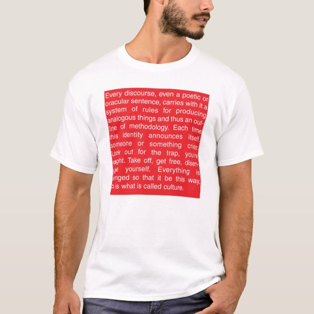T-shirts Jacques Derrida (Frente)