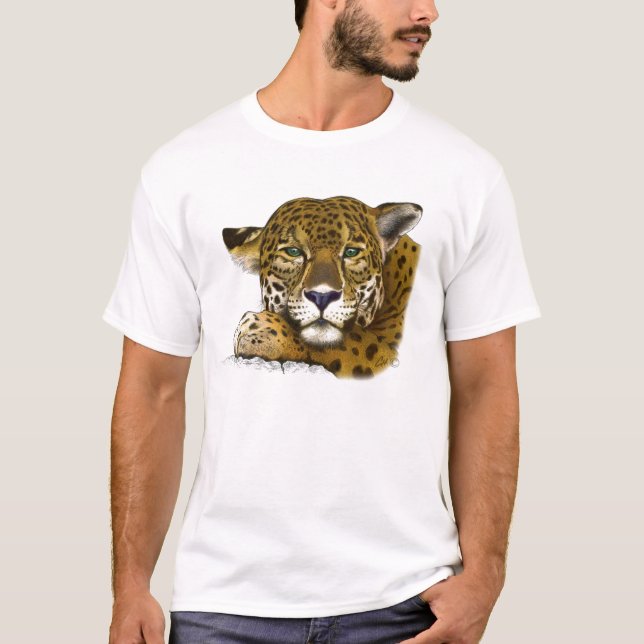 T-shirts Jaguar coloriu (Frente)