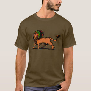 T-shirts Jah King Rasta Lion