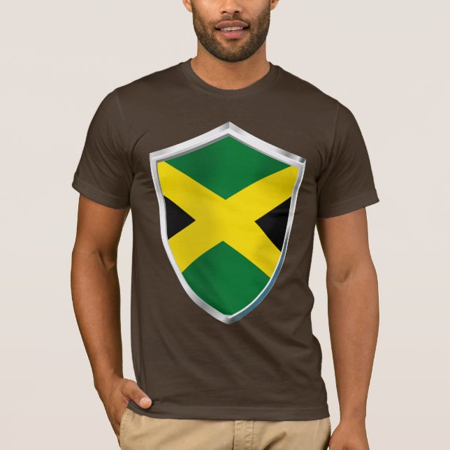 T-shirts Jamaica Shield (Frente)