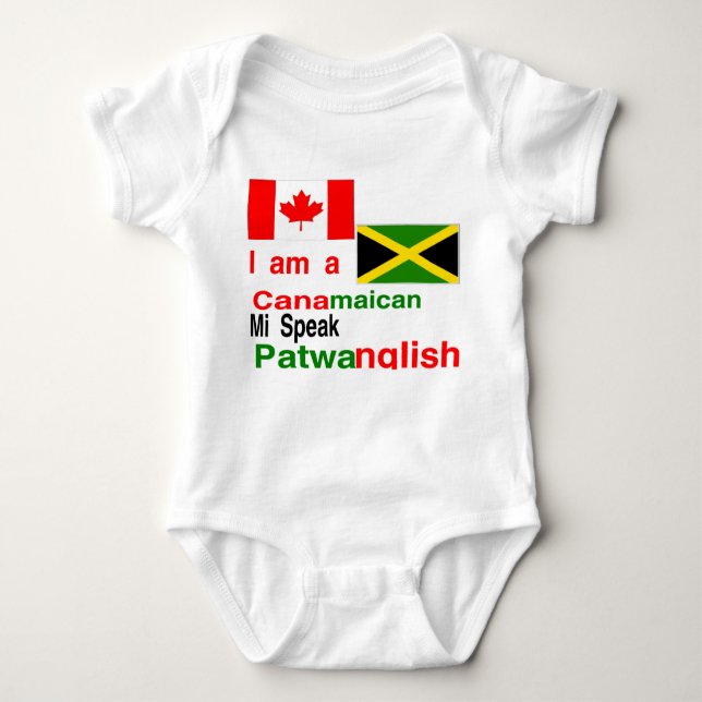 T-shirts jamaicano canadense (Frente)