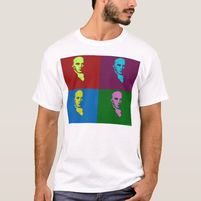 T-shirts James Madison PopArt (Frente)