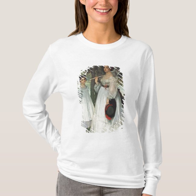 T-shirts James Tissot | as duas irmãs: Retrato, 1863 (Frente)