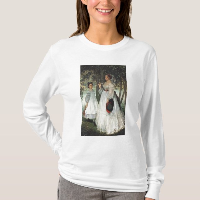 T-shirts James Tissot | as duas irmãs: Retrato, 1863 (Frente)