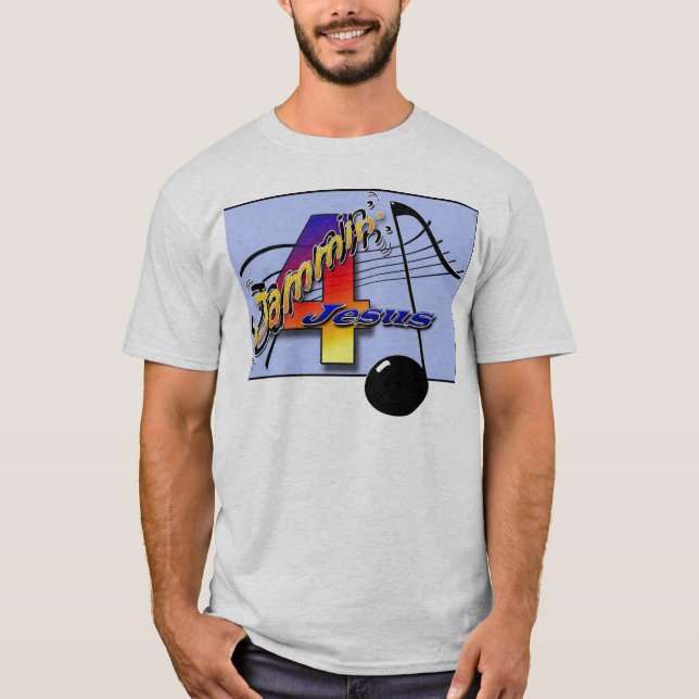T-shirts Jammin para Jesus (Frente)