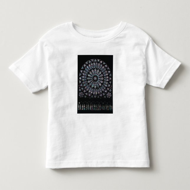 T-shirts Janela cor-de-rosa do transept norte (Frente)