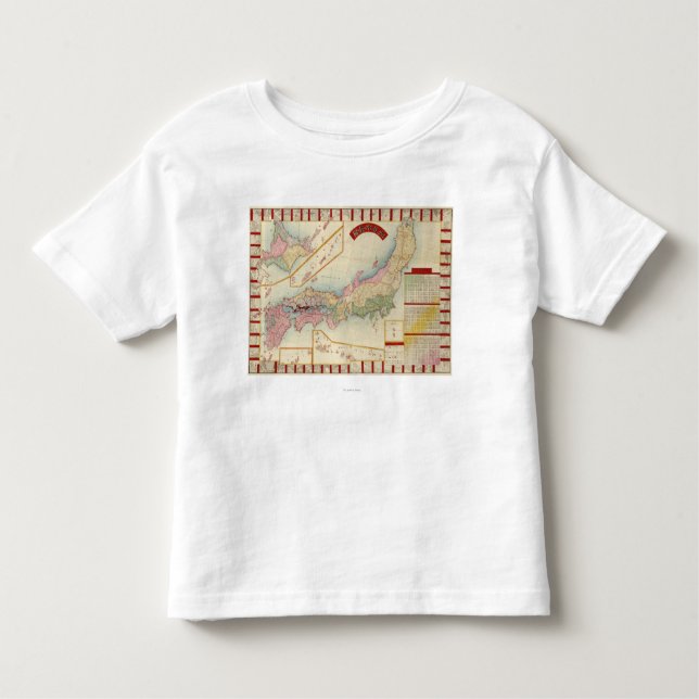 T-shirts JapanPanoramic MapJapan (Frente)