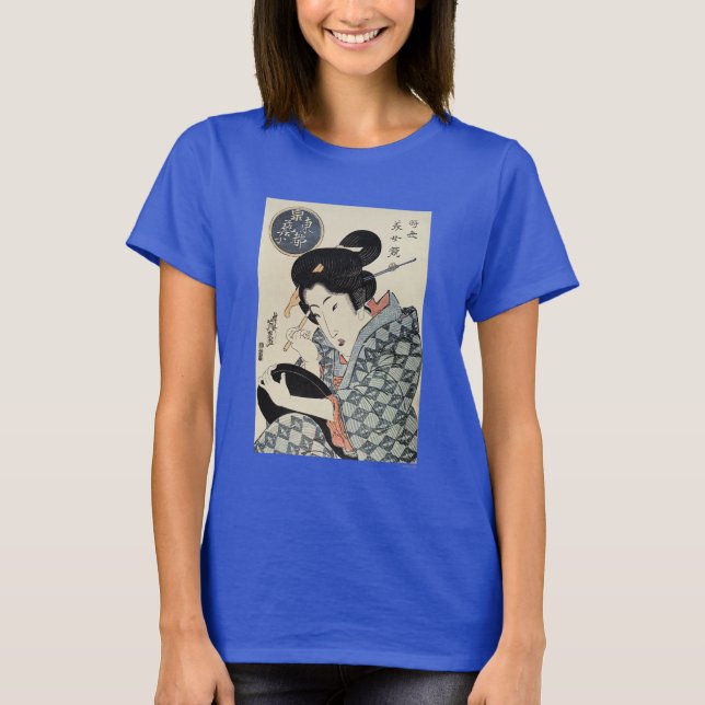 T-shirts Japão: Geisha Da Capital Oriental (Frente)