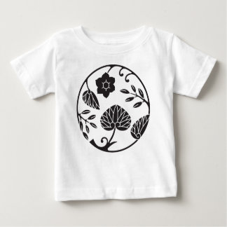 T-shirts Japonês Crest 0048 - flores e folhas
