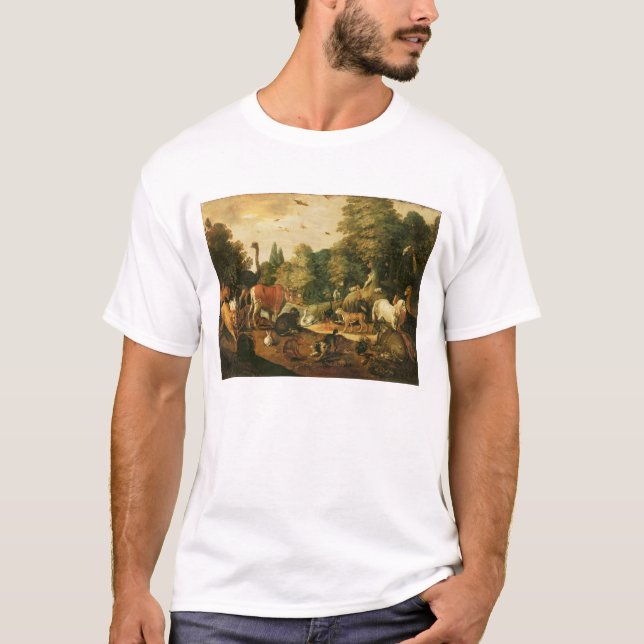 T-shirts Jardim do Éden (óleo em canvas) (Frente)