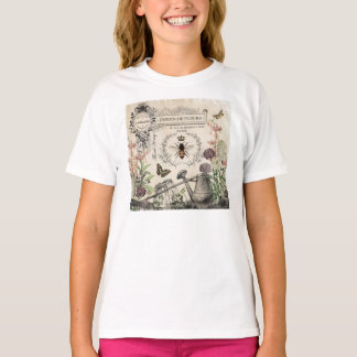 T-shirts Jardim francês de abelhas do Modern Vintage