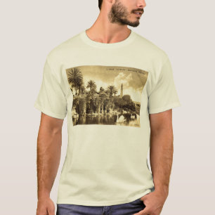T-shirts Jardins da caverna, vintage 1910 agradável de