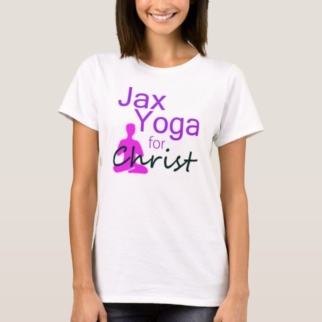 T-shirts Jax Yoga para o Cristo (Frente)