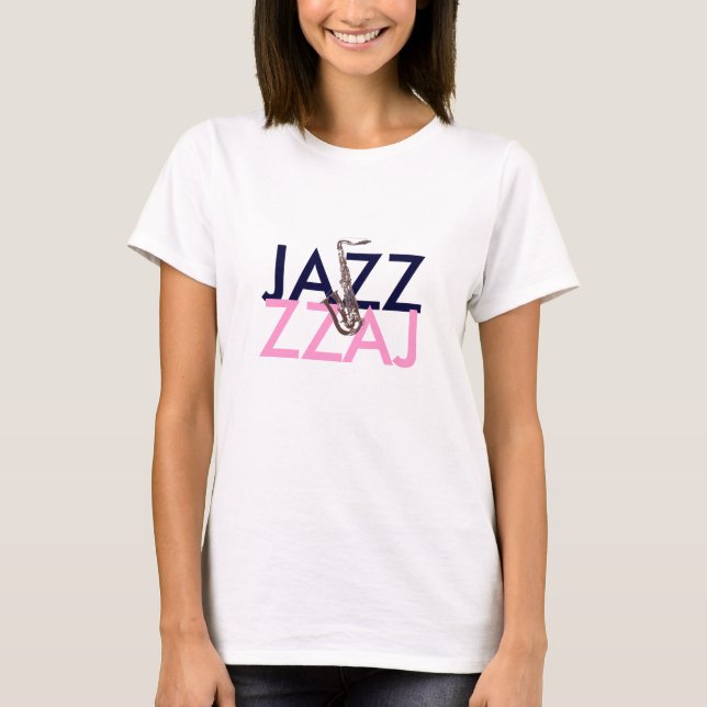 T-shirts Jazz Saxofone (Frente)