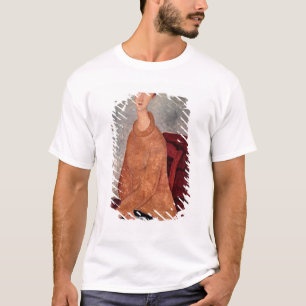 T-shirts Jeanne Hebuterne em uma ligação em ponte amarela