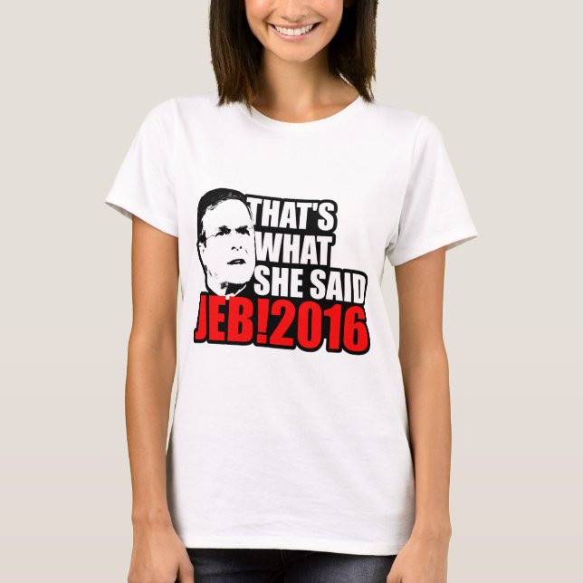 T-shirts Jeb Bush 2016 (Frente)