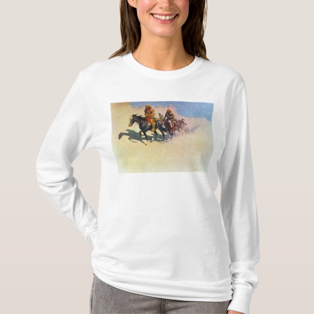 T-shirts Jedediah Smith que faz sua maneira através do (Frente)