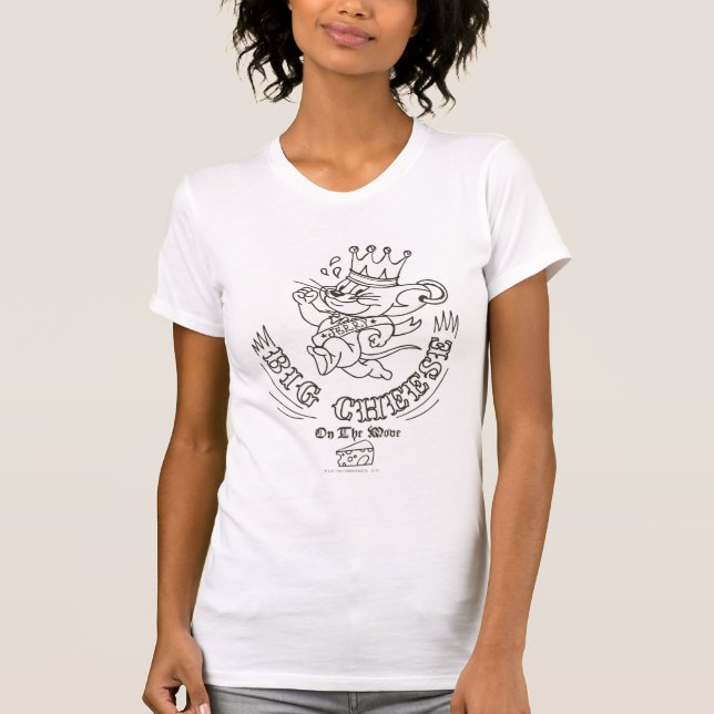 T-shirts Jerry Big Cheese Na Lua 1 (Frente)
