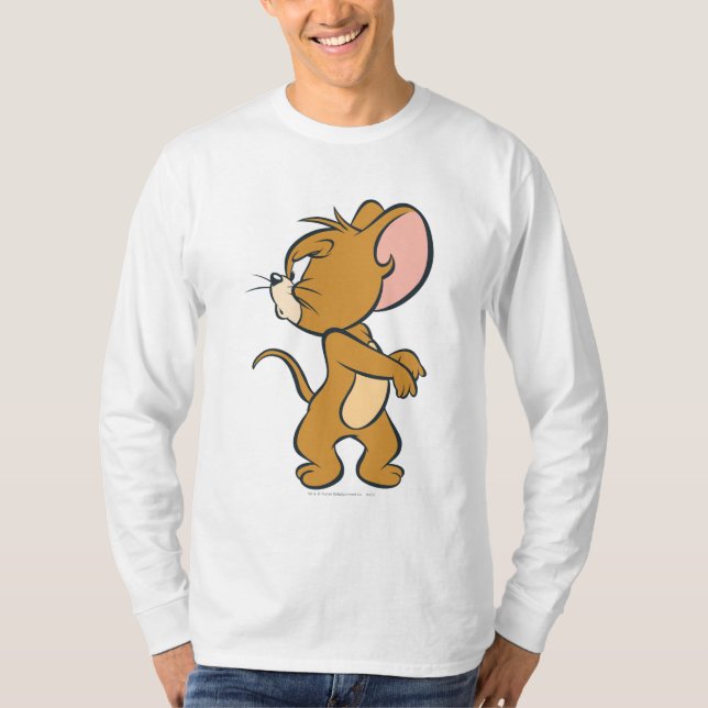 T-shirts Jerry Olhando Para Trás Irritado (Frente)