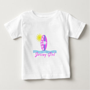 T-shirts Jérsei Rapariga Bebê Bodô Surfboard Rosa W/Sun