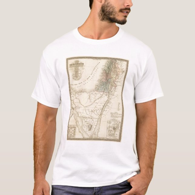 T-shirts Jerusalem histórico, Palestina (Frente)