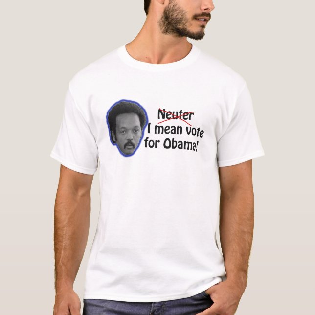 T-shirts Jesse Jackson Obama neutro (Frente)