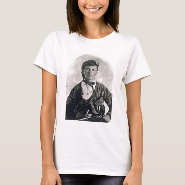 T-shirts Jesse Woodson James (foto b/w) (Frente)