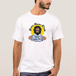 T-shirts Jesus Ama a Verdade 9-11 Trabalho Interno Engraçad