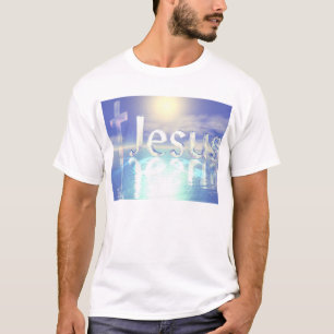 T-shirts Jesus azul