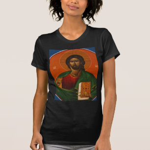 T-SHIRTS JESUS CRISTO ORTODOXO GREGO DO ÍCONE