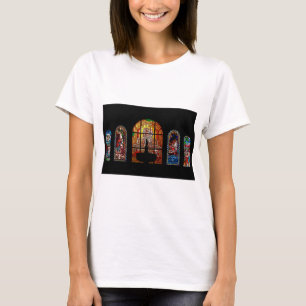 T-shirts jesus de vidro colorido