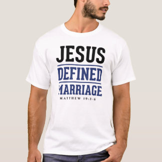 T-shirts Jesus definiu o casamento