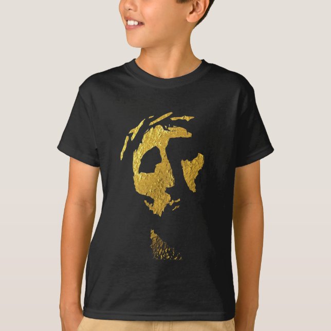 T-shirts Jesus enfrenta no ouro (Frente)