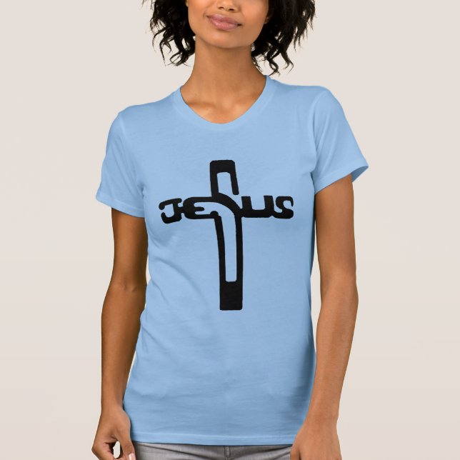 T-shirts Jesus na cruz (Frente)