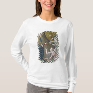 T-shirts Jesus que curam aleijado e as cortinas