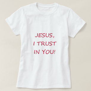 T-shirts Jesus que eu confio em você