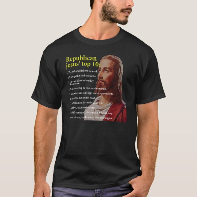 T-shirts Jesus republicano (Frente)