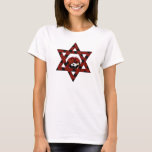 T-shirts Jewish Ladybug Star de David<br><div class="desc">Estrela Vermelha de David com bolinhas pretas e uma pequena joaninha.</div>