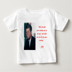 T-shirts JFK & Citação do "Perguntem Não"