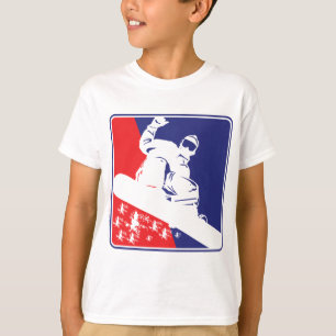 T-shirts Jiboia-Neve-Vermelha-Branca-e-Azul